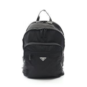 Prada Rucksack Sac Backpack Tessuto 2vz048 Black Nylon Saffiano Leather